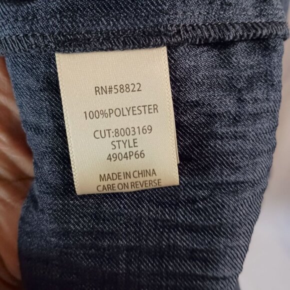 Max Studio Sleeveless Split Maxi Dress Indigo Blue Women’s L NWOT Retail $178 - Picture 4 of 10